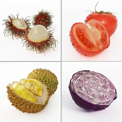 Fruit 3d model Fruit 3d model