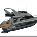 Modern Luxury Yacht Exterior Design With Sleek White Hull And Spacious Upper Deck