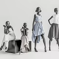 Modern Model Clothing Store Model 3d model