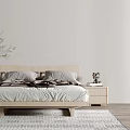 Nordic Double Bed 3d model