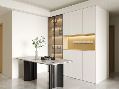 sideboard wine cabinet 3d model