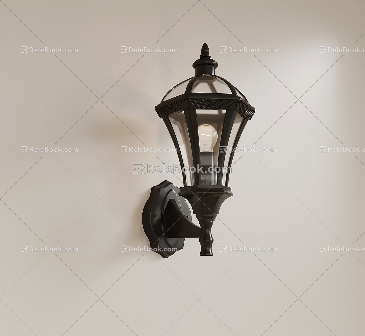 French Wall Lamp Iron Wall Lamp Outdoor Wall Lamp 3d model