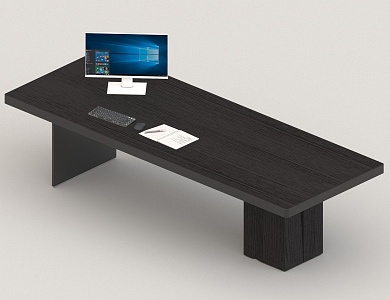 Wooden Desk 3d model