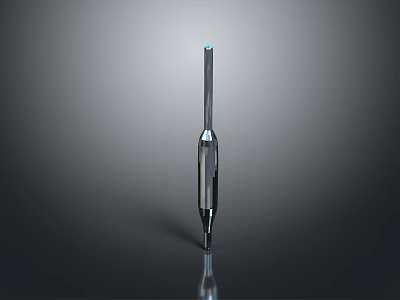 Computer Precision Tool with Metallic Body and Reflective Surface Design 3d model