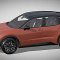 Orange Modern SUV Featuring Black Roof Sleek Exterior And Alloy Wheels