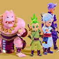 Game Characters Game Characters Style Characters Anime People Q Version Cartoon People Doll Woman 3d model
