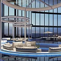 Open Bar Modern Bar 3d model