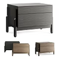 Modern Wooden Bedside Table Design With Drawers And Different Colors