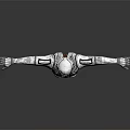Futuristic Game Movie Character In Armored Suit With Helmet And Outstretched Arms Design