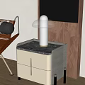 Table lamp table lamp side 3d model