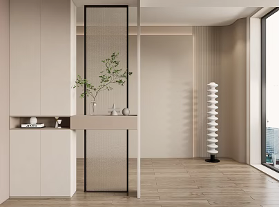 Modern Shoe Cabinet Functional Entrance Shoe Cabinet 3d model