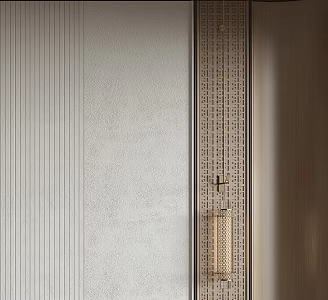 New Chinese Style Hard Bag Wall Panel Hard Bag Wall Panel 3d model