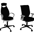 Modern Office Chair With Mesh Back Black Seat White Armrests And Silver Base