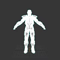 Iron Man Game Movie Character In Red Gold High Tech Armor Design