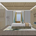 Elegant SPA Sauna Interior Design With Wooden Ceiling Massage Bed Window View And Soft Lighting