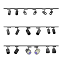 Track Mounted Downlights And Spotlights With Multiple Adjustable Fixtures For Interior Lighting 3d model