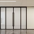 Modern Minimalist Indoor Window Display With Green Plants And Stone