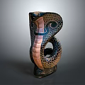 snake cobra venomous snake python reptile cold-blooded animal reptile 3d model