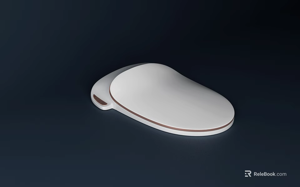 Sleek Modern Toilet With Soft Close Lid And White Ceramic Comfortable Seat Design 3d model 