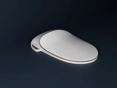Sleek Modern Toilet With Soft Close Lid And White Ceramic Comfortable Seat Design 3d model