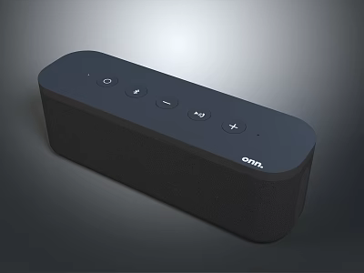 OMNI Bluetooth Speaker Featuring Black Design and Control Buttons for Wireless Sound Playback 3d model