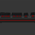 RGB Backlit Mechanical Gaming Keyboard With Colorful LED Lights And Black Design