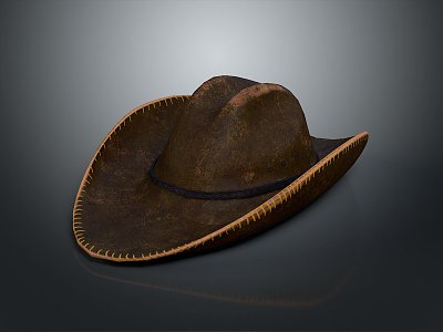 Hat Cowboy Hat Realistic Model Cartoon Model PBR Model Game Model 3d model