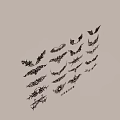 Trendy Tattoo Series Wall Decor With Various Decorative Patterns And Designs