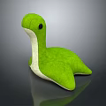 Adorable Green Turtle Soft Plush Toy With White Belly And Black Eyes