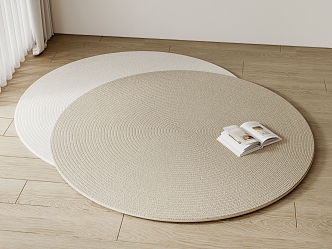 Round carpet 3d model