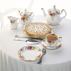 European tableware 3d model