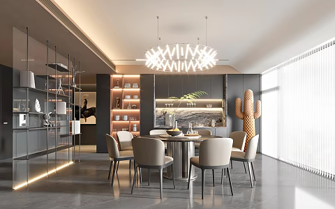 Diablo Restaurant Modern Restaurant 3d model