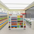 Bianlifeng Convenience Store 24 Hour Open With Product Shelves And QR Code Entrance