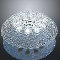 Contemporary Transparent Textured Glass Sphere Pendant Lighting Combination With Modern Design
