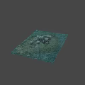 Underwater Marine Environment With Coral Reef And Seagrass Bed On Ocean Floor