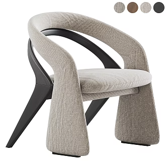 Leisure chair single chair 3d model