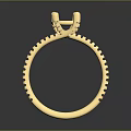 Elegant Gold Ring Design With Sparkling Side Stones And Intricate Band Details