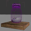 Glass Jar with White Powder on Wooden Base in Home Decor Magazines