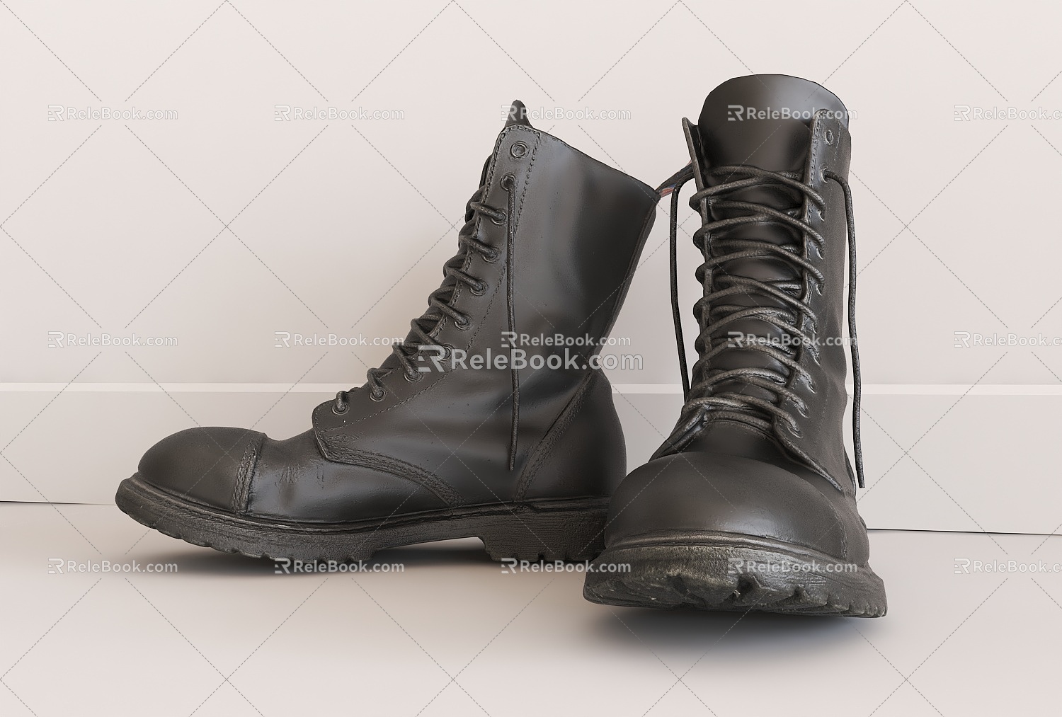 Modern Boots Scan Martins 3d model