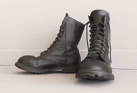 Modern Boots Scan Martins 3d model