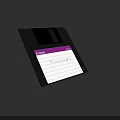 Black Floppy Disk With Purple Label And Brand Name For Electronic Storage