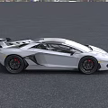 White Sports Car with Sleek Aerodynamic Design Black Roof and Sporty Wheels