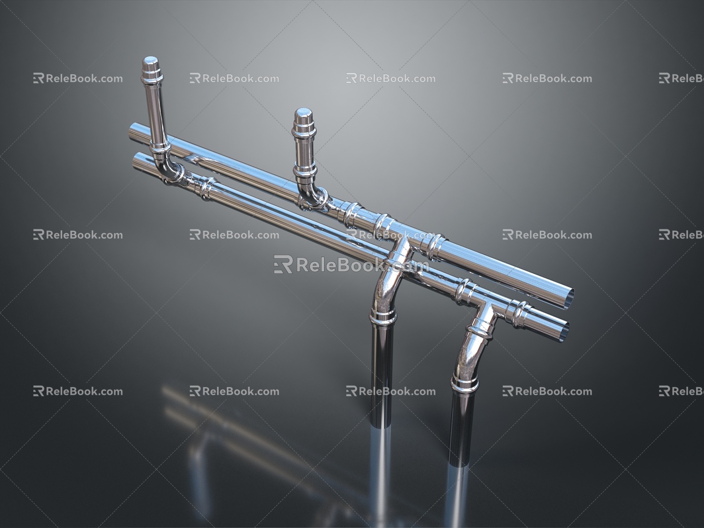 modern pipe water pipe valve iron pipe model