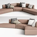Modern corner sofa multiplayer corner sofa 3d model
