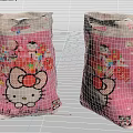 Pink Hello Kitty Dream Themed Bags With Cute Cartoon Character Prints And Reusable Design
