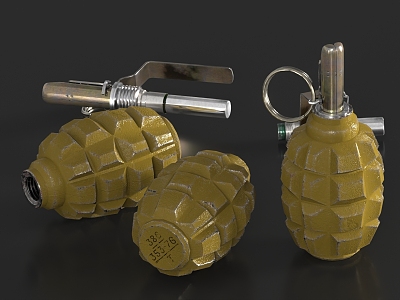 grenade bomb 3d model