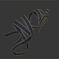 Elegant Deep Blue Intertwined Fabric Ribbons Decorative Home Living Accessory