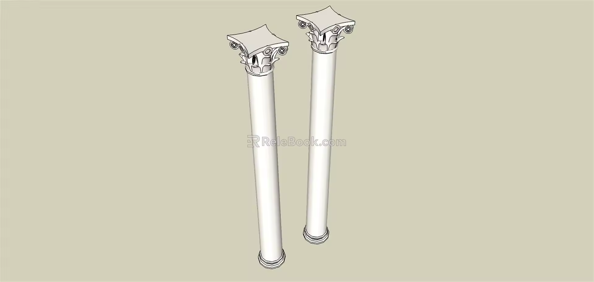 European Roman Column Building Component Column 3d model