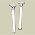 European Roman Column Building Component Column 3d model