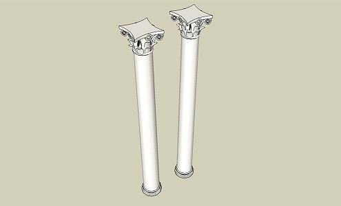 European Roman Column Building Component Column 3d model